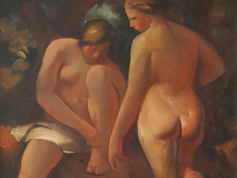 1886-Vladimir Becić - Due nudi, 1929